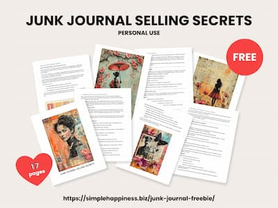 Junk Journal Selling Secrets