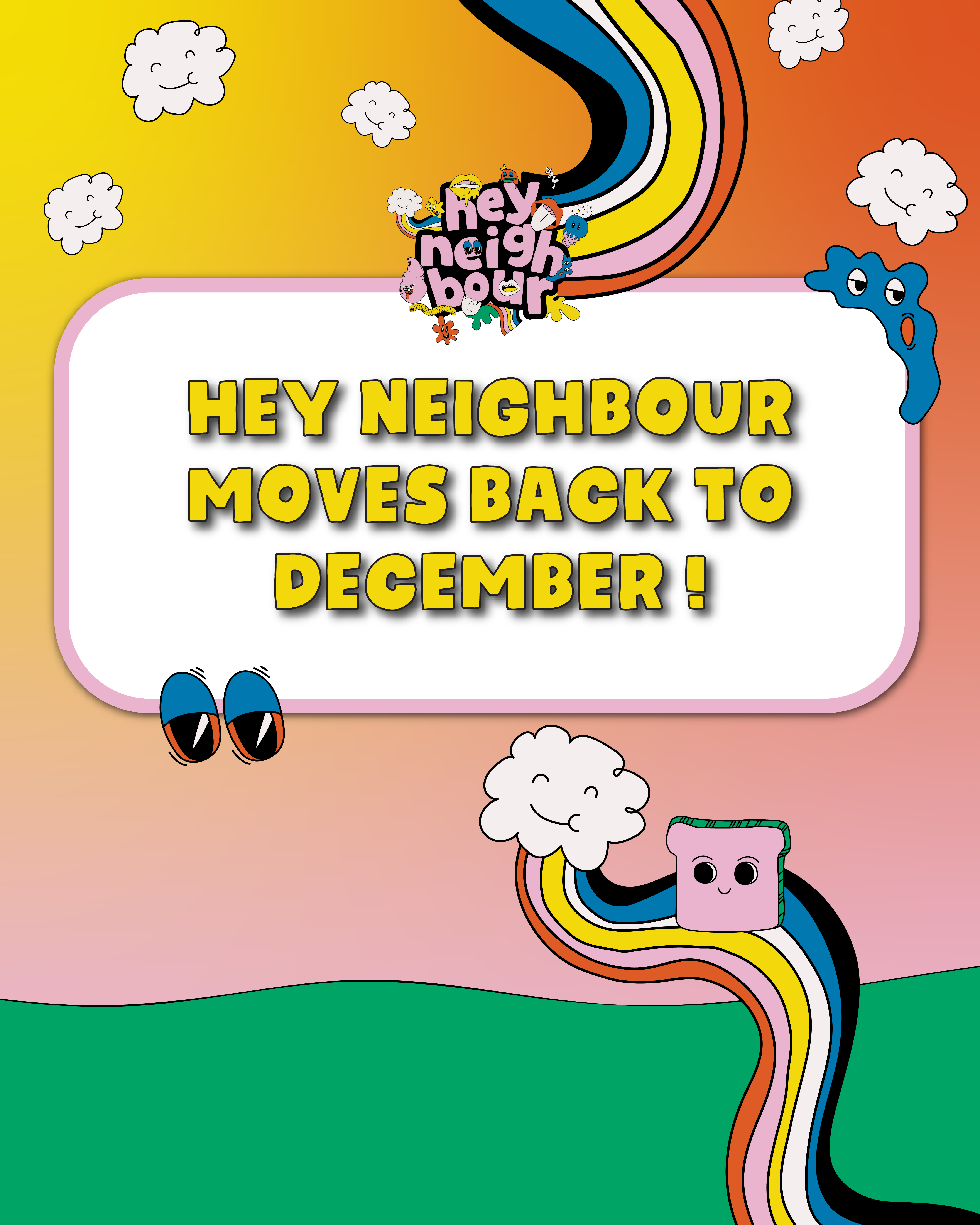 HEY NEIGHBOUR FESTIVAL MOVES BACK TO DECEMBER