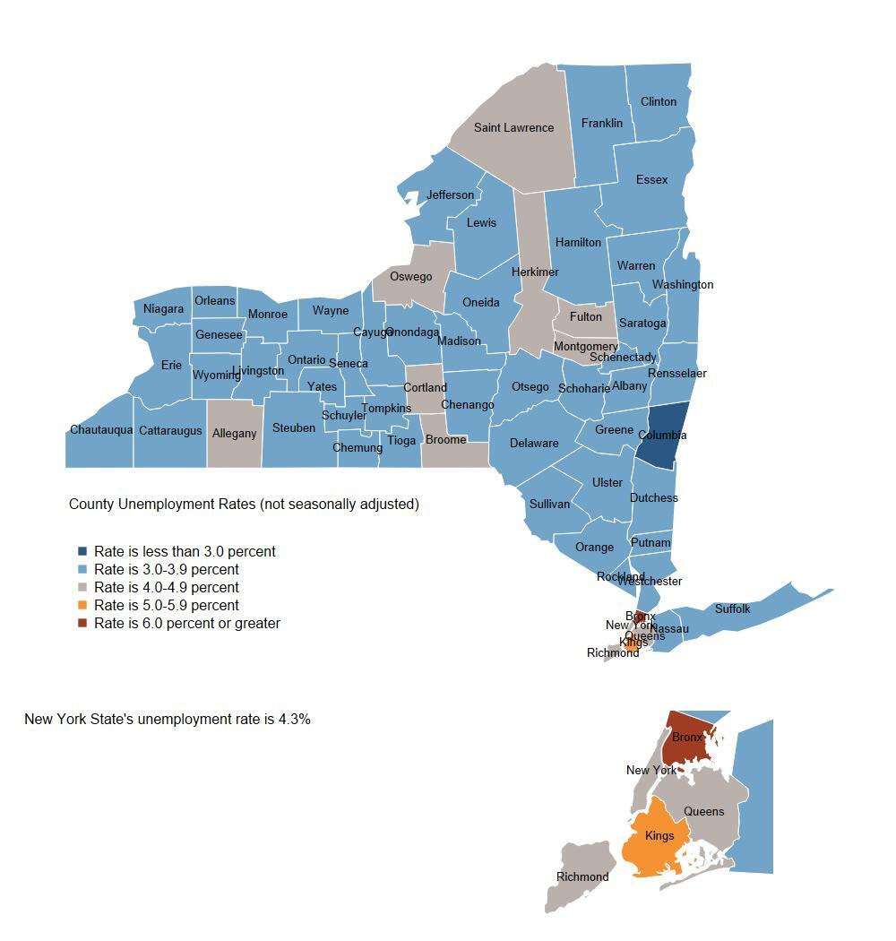 Unemployment Rates by County