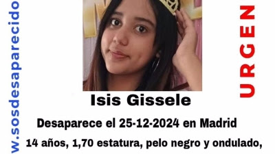 Sucesos.- Buscan a una chica de 14 años desaparecida el Día de Navidad en Madrid