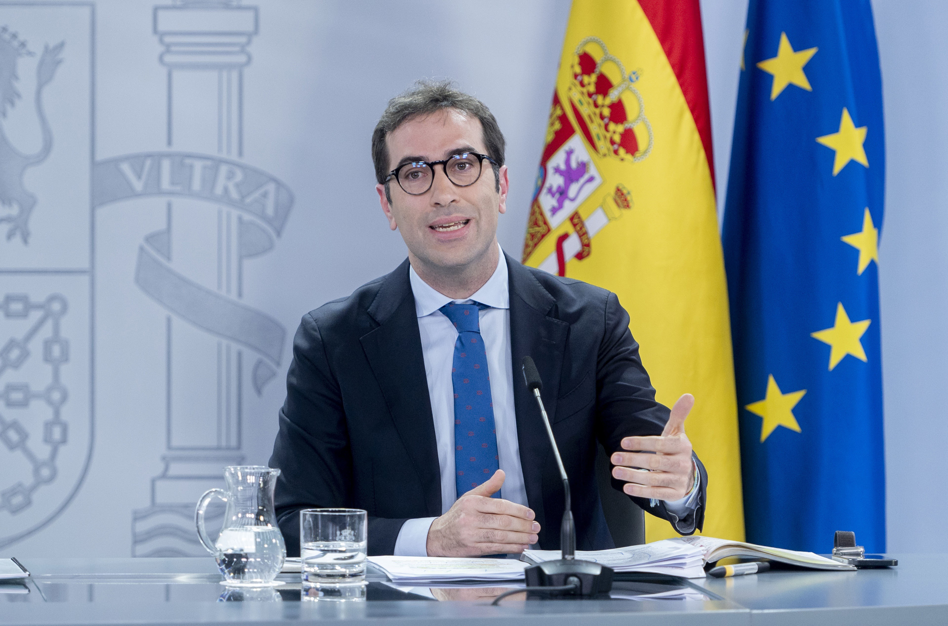 El Gobierno mantiene sus previsiones de PIB en el 2,6% en 2025 y en el 2,2% en 2026, pese a aranceles y apagón Archivo - El ministro de Economía, Comercio y Empresa, Carlos Cuerpo.