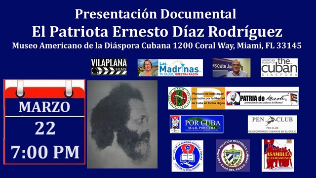 Invitación Presentación del documental 'El Patriota Ernesto Díaz Rodríguez'