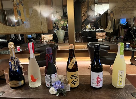 写真　ペアリングイベントで提供された日本酒（ジェトロ撮影）
