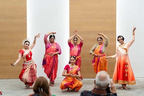 Reyna Mehta, an Indian pupil in Dubai, dances with cancer survivors at the Al Jalila Foundation. Photo: Chandan Sojitra