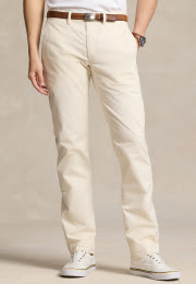 Straight Fit Washed Chino Pant