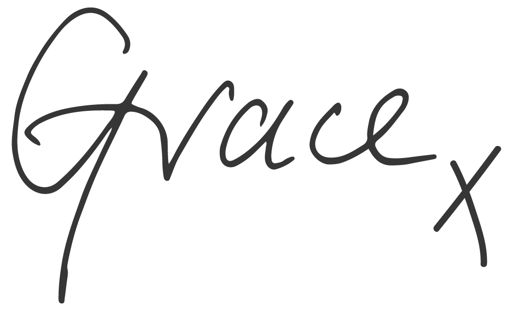 Handwritten signature with the name 'Grace.'