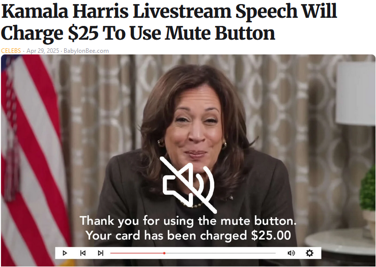 Meme mock Kamala Harris for talking.