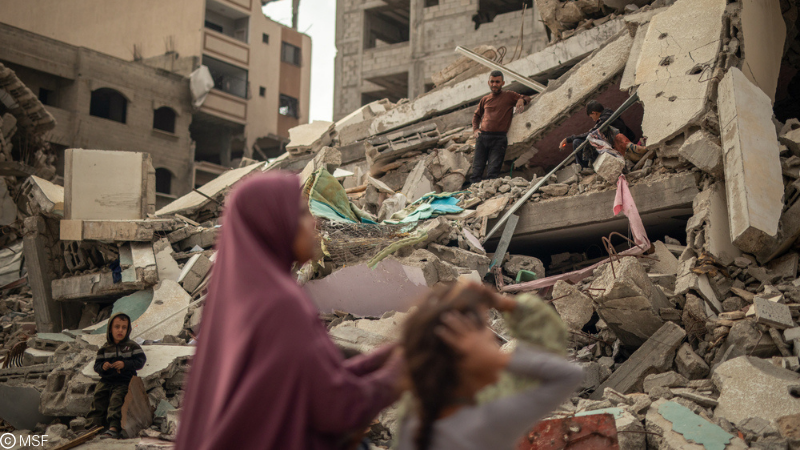 Destrucción en Gaza