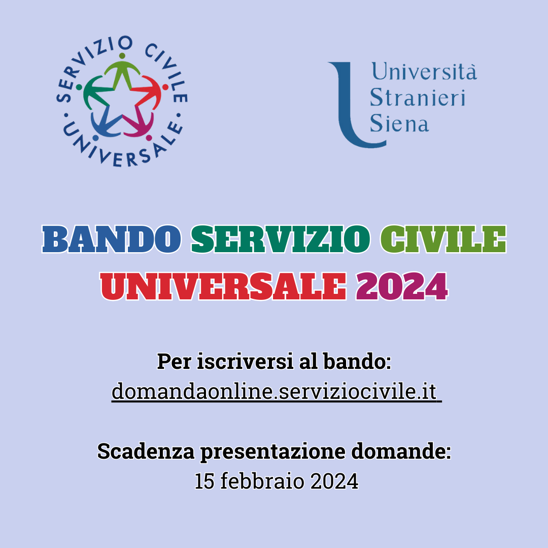 Servizio civile universale - Bando 2024