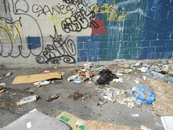 downtown garbage