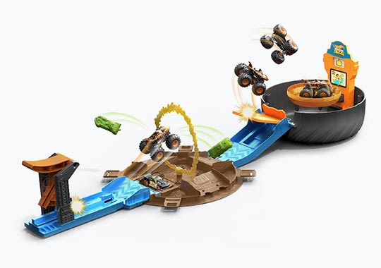 Hot Wheels Monster Trucks Stunt Tyre Playset