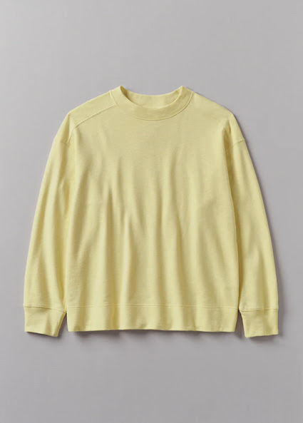 Dropped Shoulder Loopback Jersey Sweatshirt