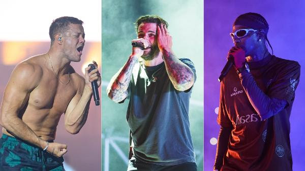 Dan Reynolds, do Imagine Dragons, M. Shadows, do Avenged Sevenfold, e Travis Scott, headliners do 1º fim de semana de Rock in Rio