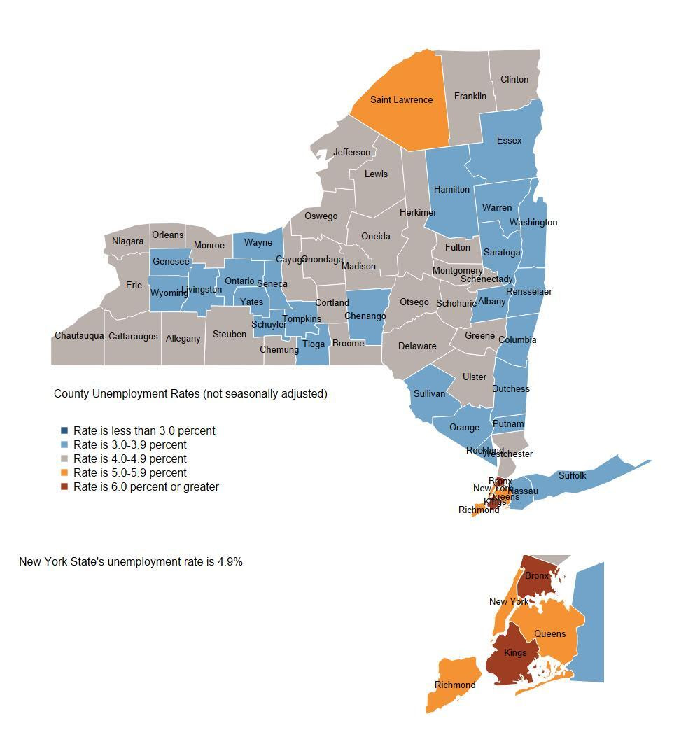 Unemployment Rates by County