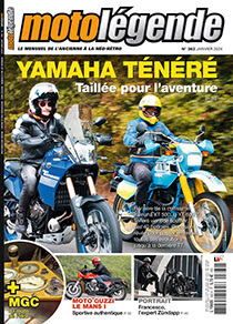 Prochain numéro de Moto légende, l'anniversaire d'un mono Yam. L362UneQ