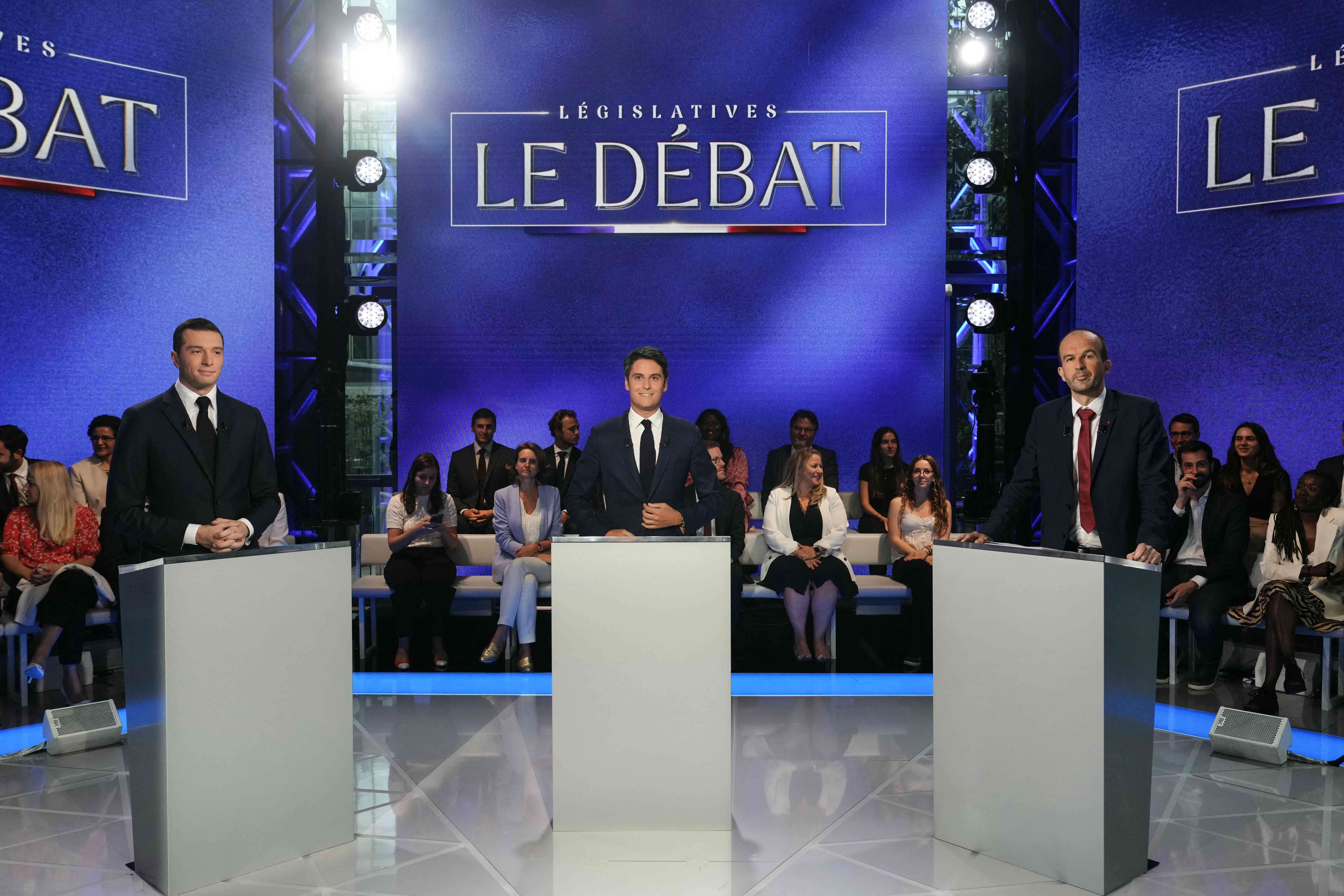 Législatives : après le débat entre Attal, Bardella et Bompard, deux gagnants et un grand perdant