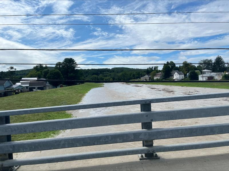 Flooded area after storm