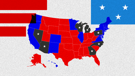 Présidentielle américaine 2024 : quels sont les sept 'swing states', ces Etats clés qui peuvent faire basculer l'élection ?