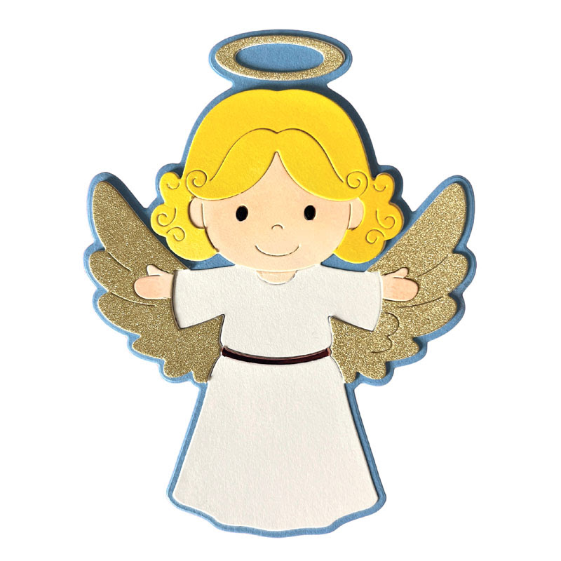 Image of Angel A2 Shaped Card Fold-it Die Set