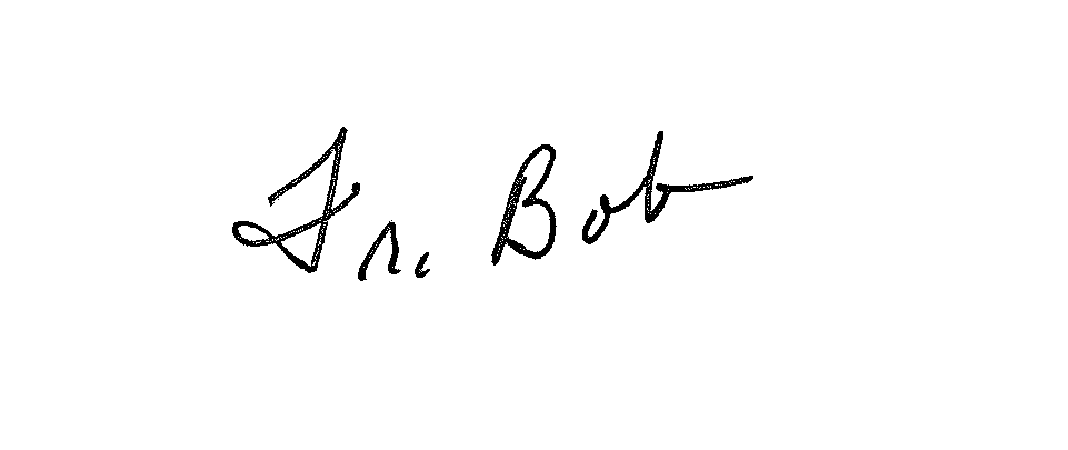 Fr Bob Signature