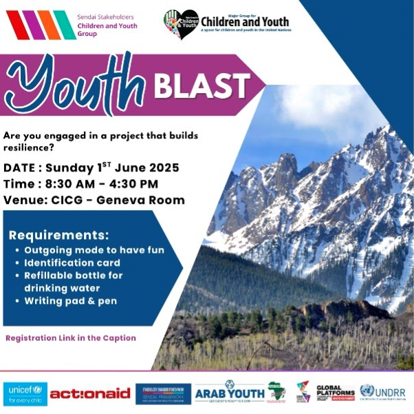 Promotional graphic featuring a mountainous landscape