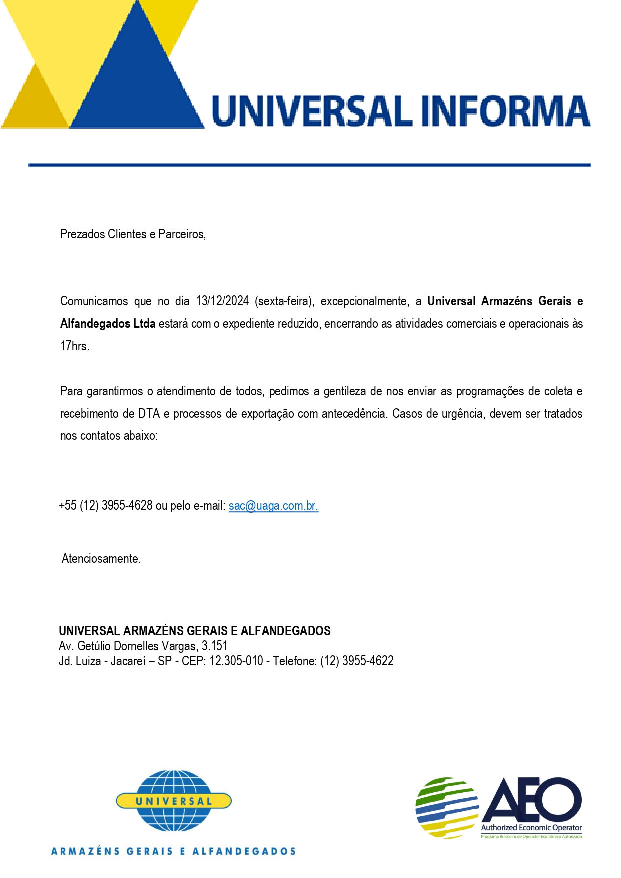 comunicado Universal 11-12