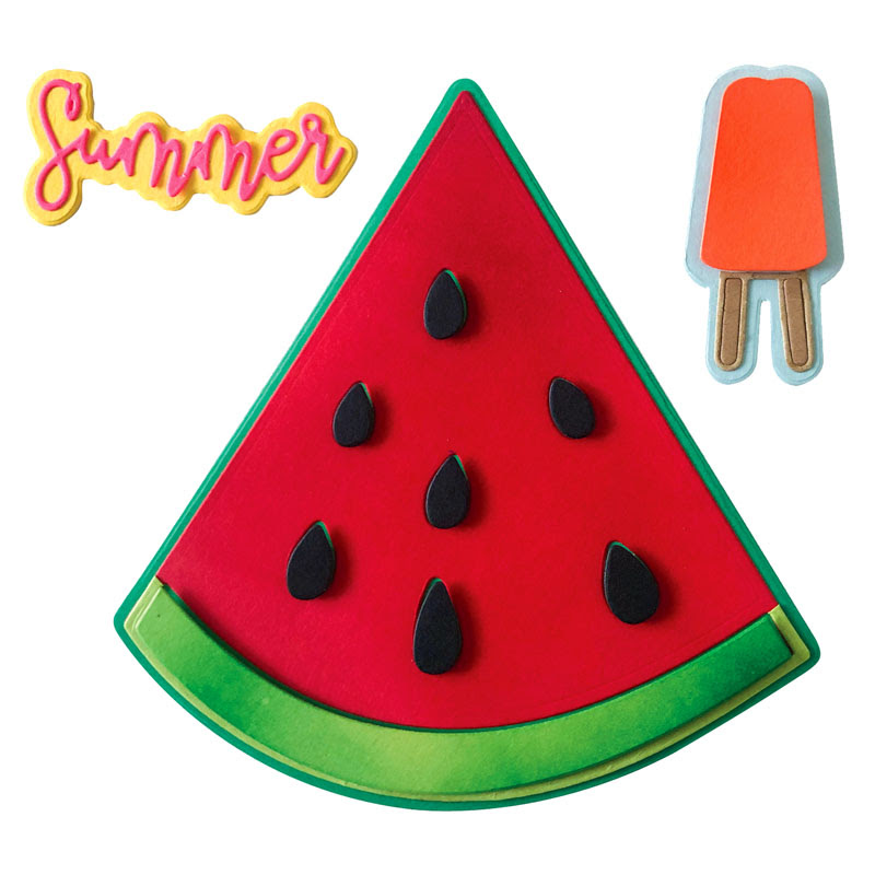 Image of Watermelon A2 Shaped Card Fold-it Die Set