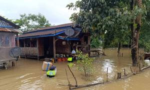 Las inundaciones han afectado cinco estados y regiones de Myanmar.