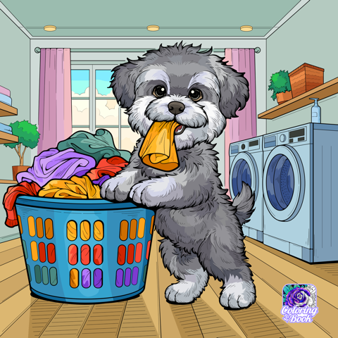 Dog-Laundry-Day