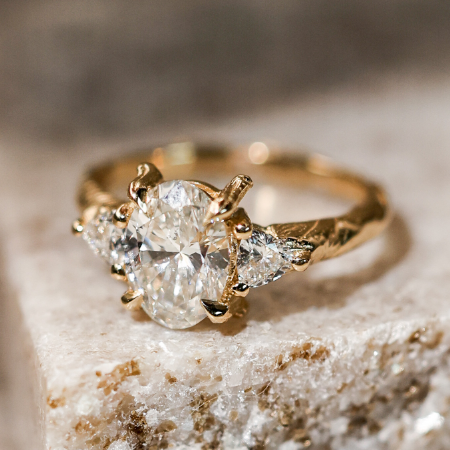One in a Trillion 2.4ct Lab-Grown Oval Diamond Engagement Ring