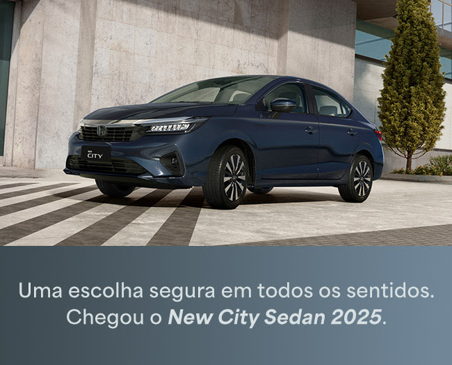 Uma escolha segura em todos os sentidos. Chegou o New City Sedan 2025.