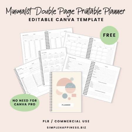 free planner template