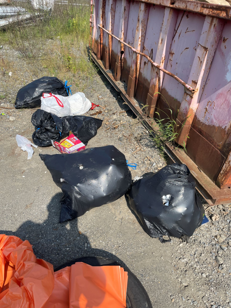 Multiple bags of garbage bags long creek area