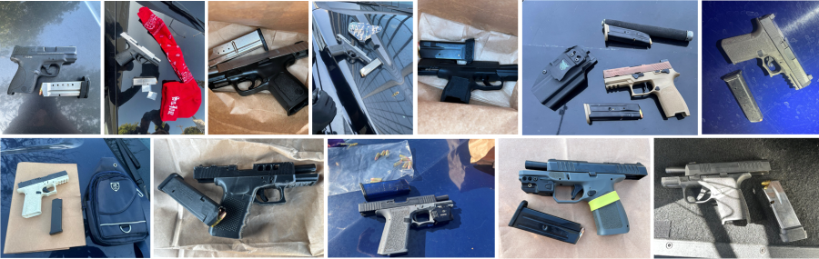 Collage of Firearms Seized