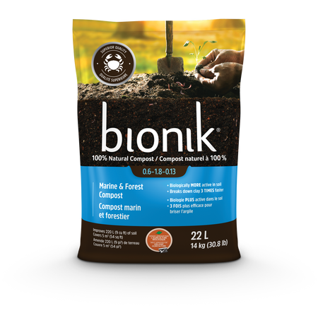 Bionik Compost marin et forestier 22 L (disponible à la cueillette seulement)