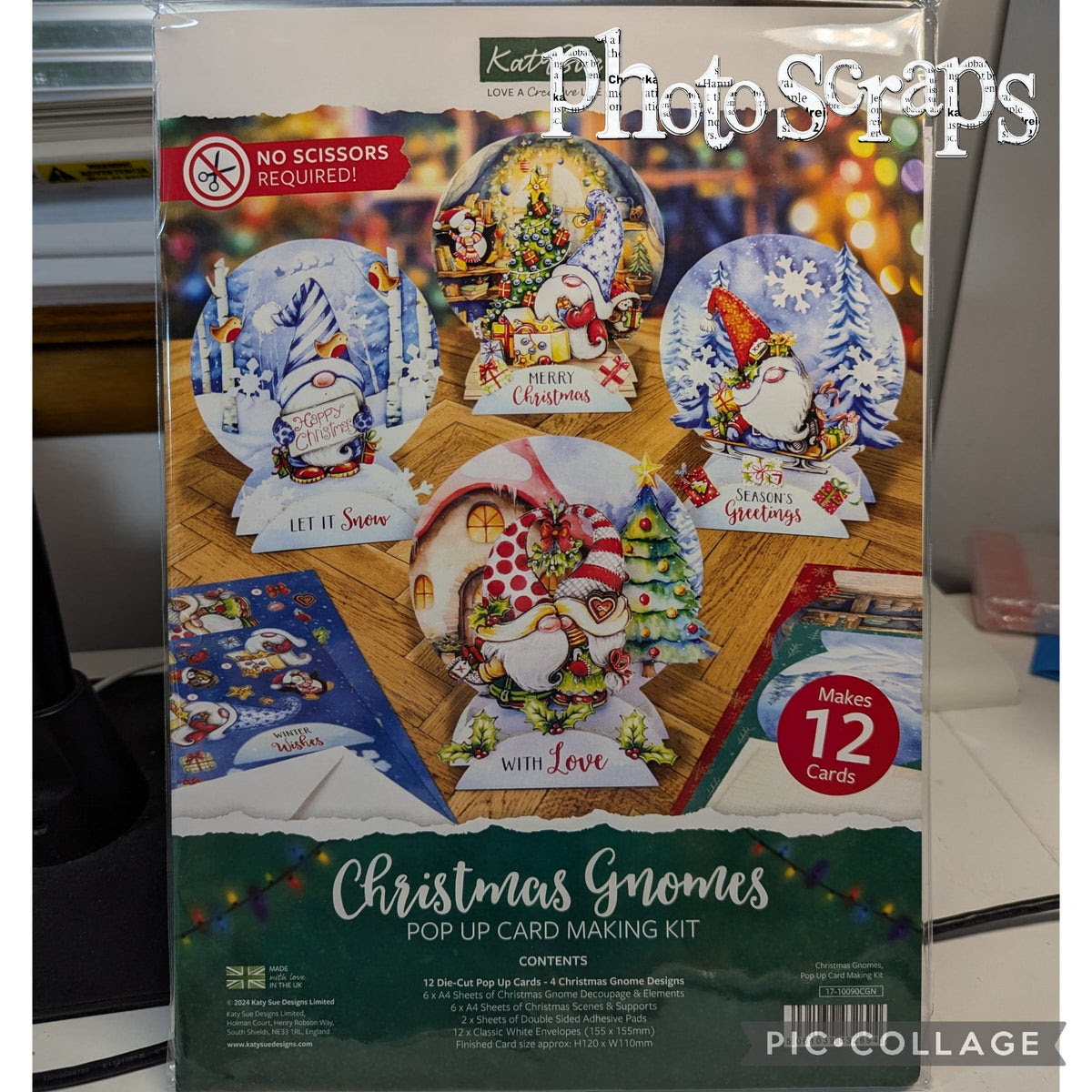 Christmas Gnomes Pop-Up Card Making Kit