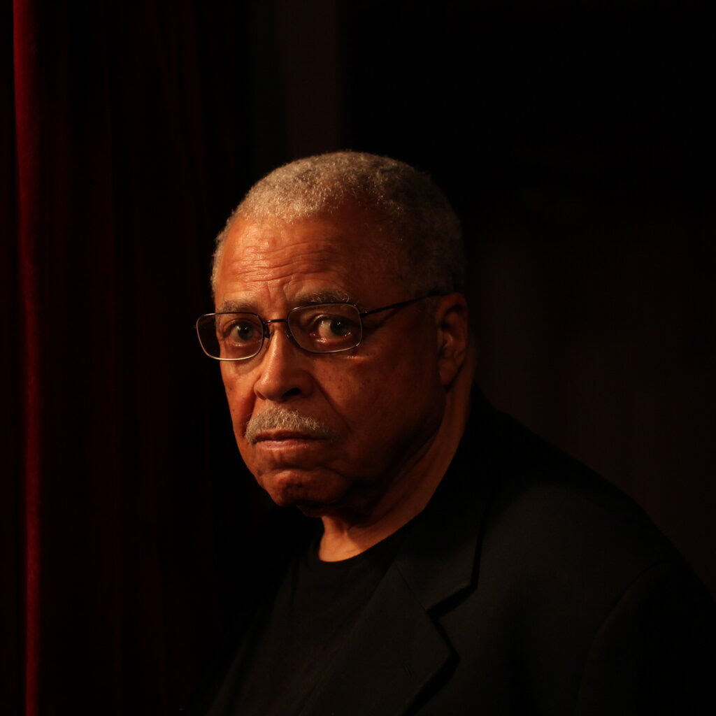 A portrait of the actor James Earl Jones.