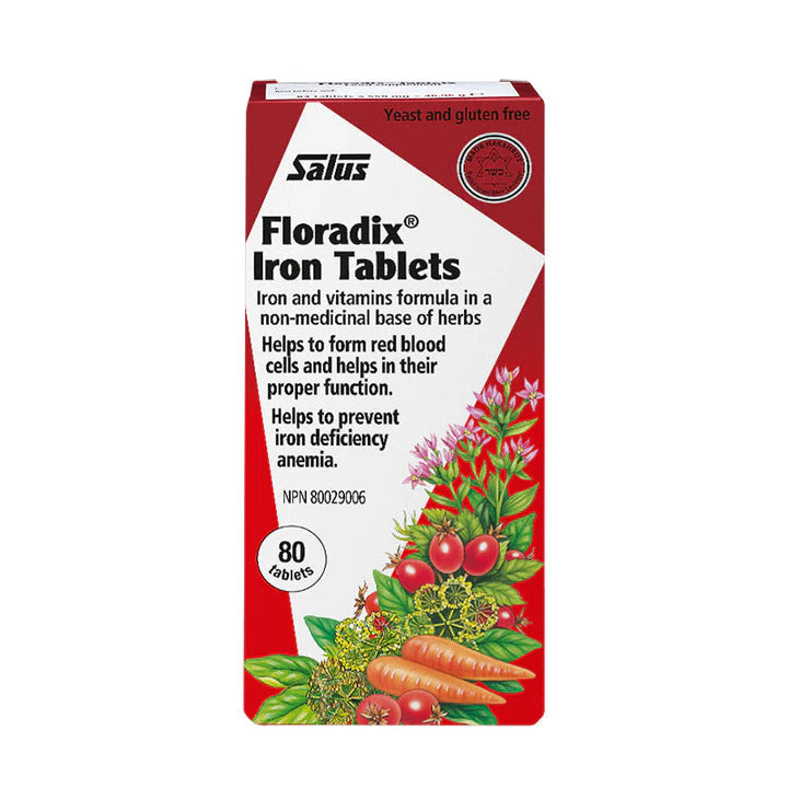 Salus Floradix Iron Tablets - 80 Tablets x2 (160 Tablets)