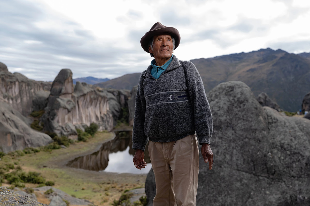 Eufronio Obispo Rojas stands on Peru’s Marcahuasi plateau. © Ciril Jazbec © undefined