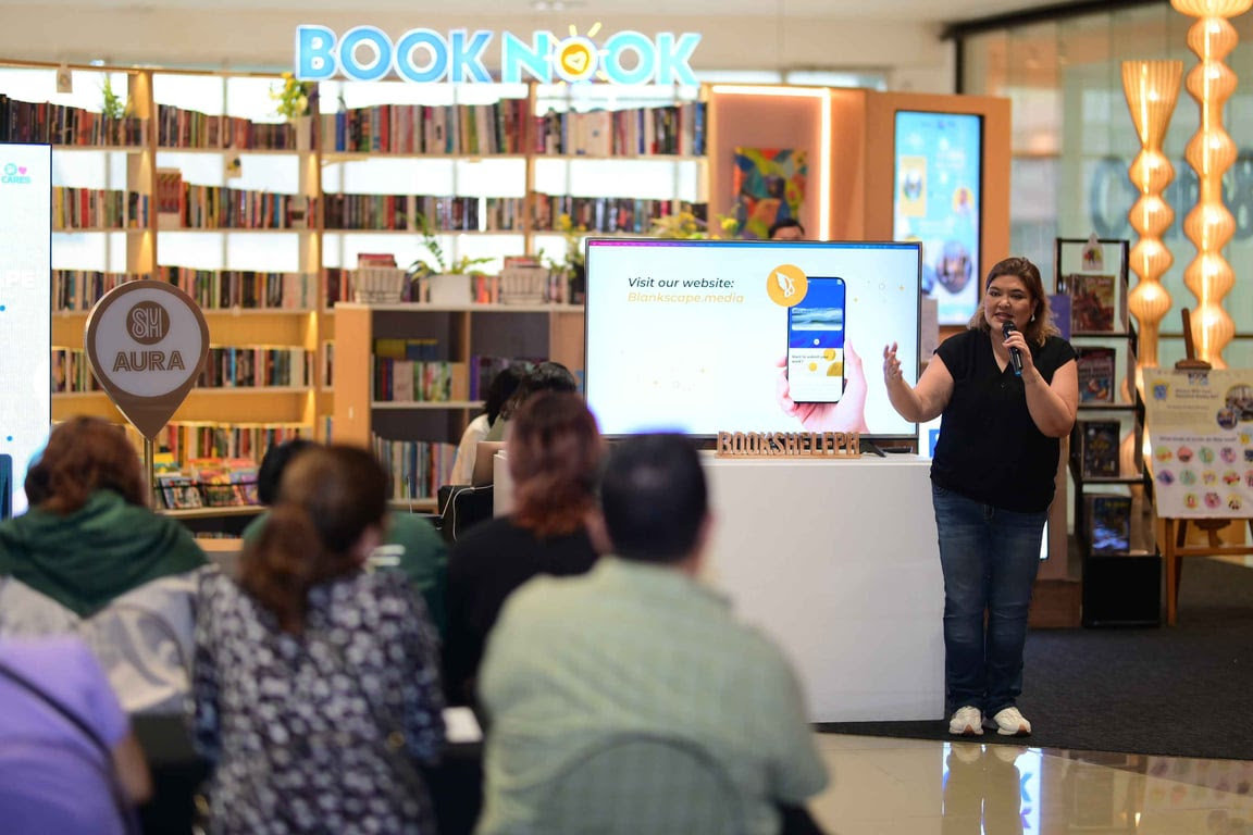 Monette Quiogue, co-Founder of Bookshelf PH introduces Blankscape