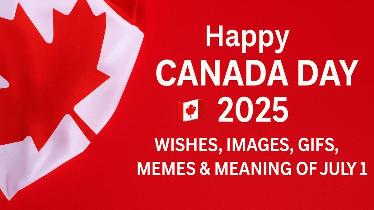 Happy Canada Day poster.