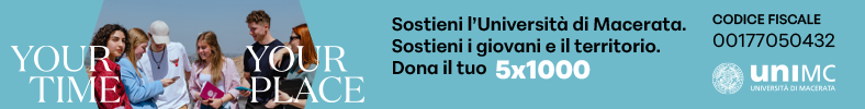 Sostieni l'Università di Macerata. Sostieni i giovani e il territorio. Dona il tuo 5x1000