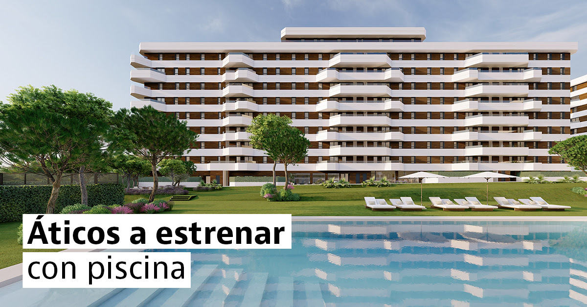 Áticos nuevos con piscina