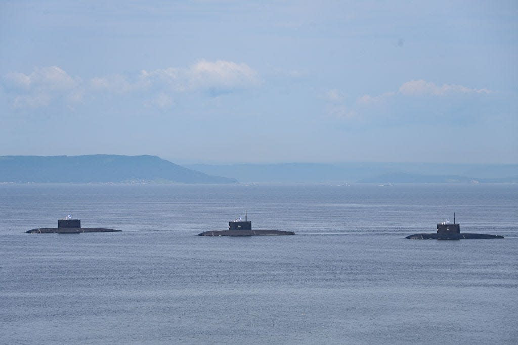 Photo of Russian subs.