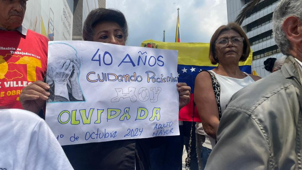 Jubilados y pensionados venezuela protesta