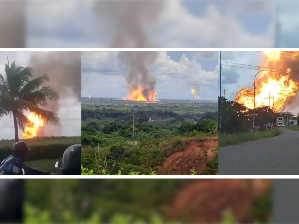 Monagas, explosión