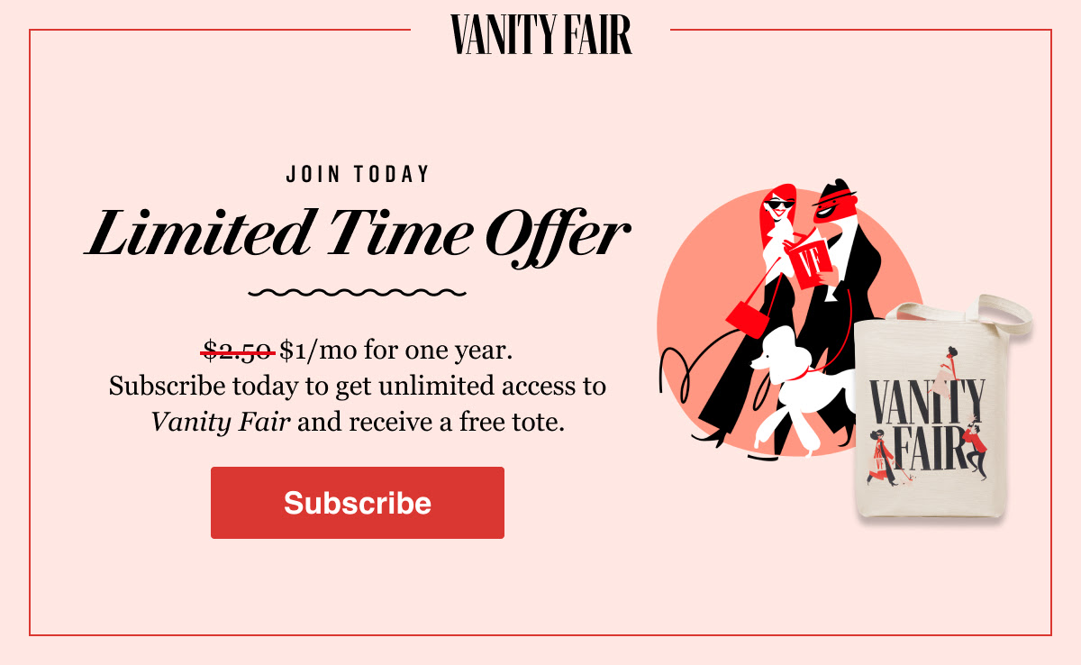 Vanity Fair Cocktail Hour Offer