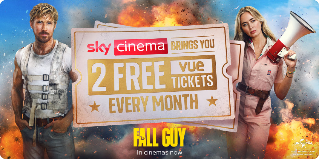 Sky Cinema brings you two free Vue tickets every month