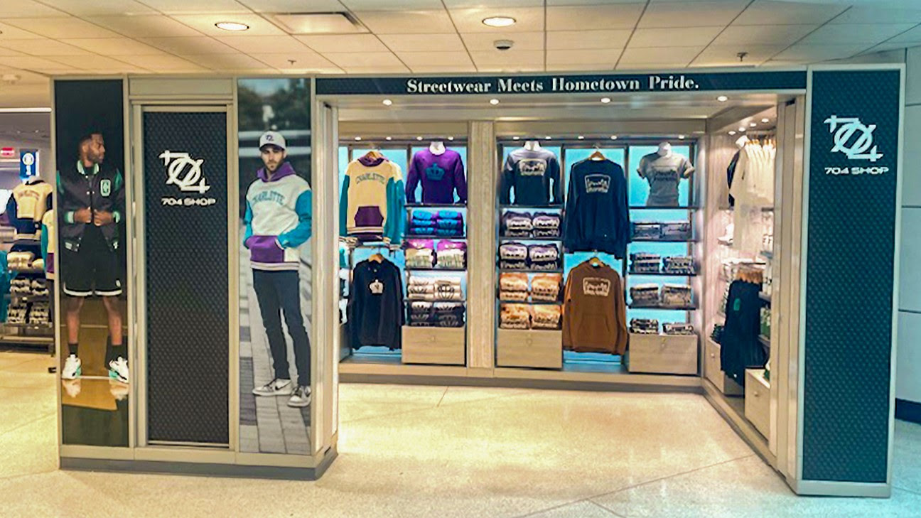 Photo of Charlotte Airport with UNC Charlotte shop