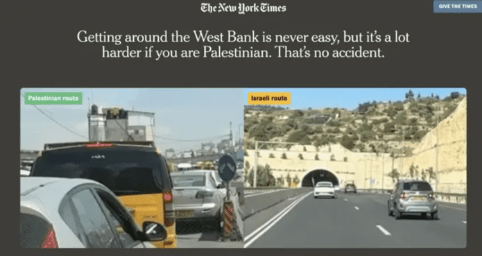 Les routes de l'apartheid New York Times